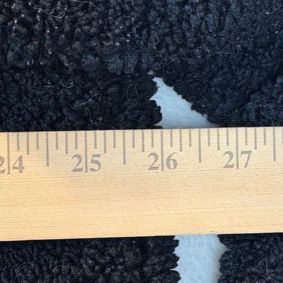 Missguided Teddy Shacket Womens Size 12 Black Full Button Cozy Cabincore - Picture 6 of 9